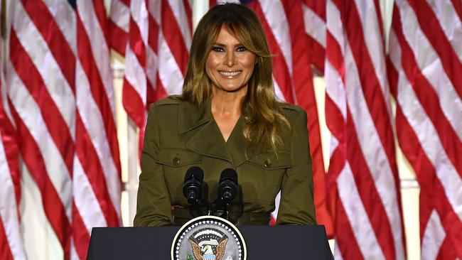 US First Lady Melania Trump addresses the Republican National Convention. Picture: AFP