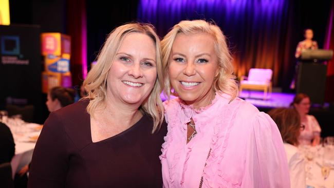 Rachel Hancock and Kate Bennett at the Gold Coast Film Festival Women in Film Lunch for Gold Coast at Large. Picture, Portia Large.