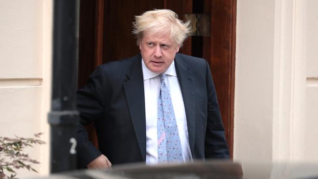 Boris Johnson leaves his residence in London this week. Picture: Getty Images