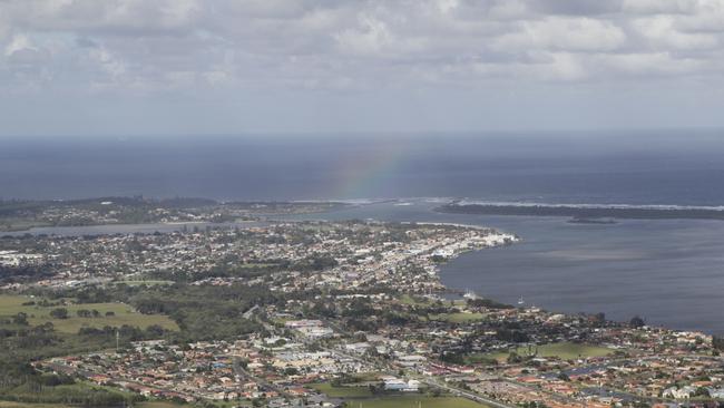 An aerial shot of Ballina. Picture: File/The Northern Star/Jay Cronan