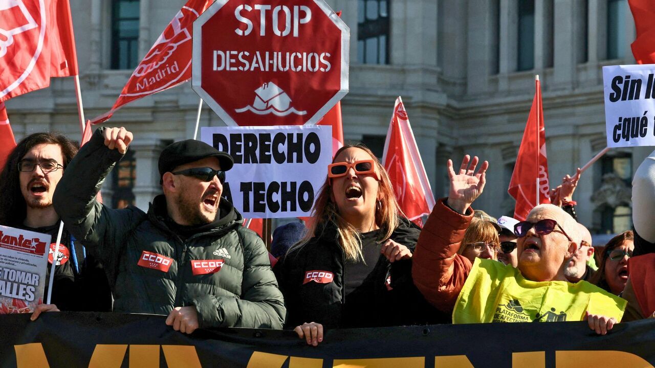 Thousands protest in Spain's Madrid against high rent prices and cost of living