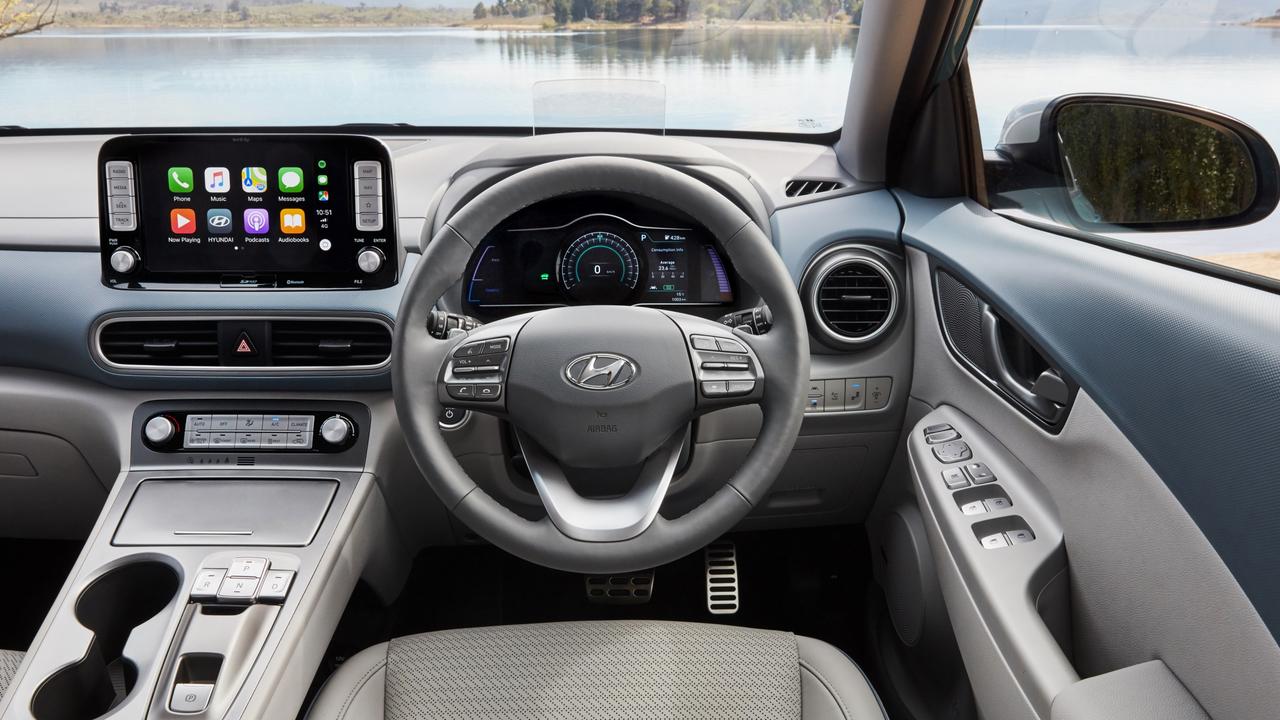 The Kona has a classy interior.