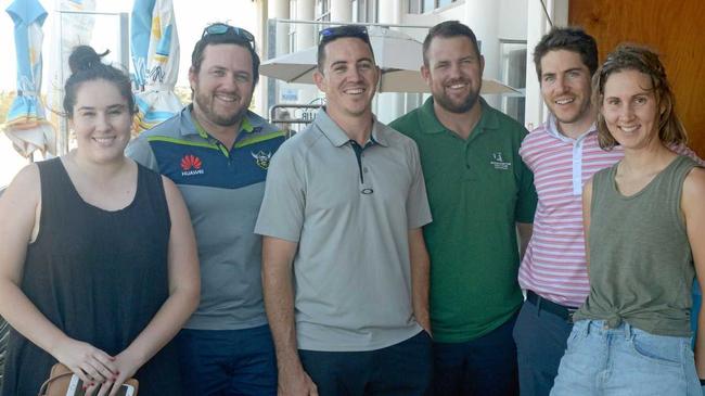 Jacinta, Brendan and Josh James; Justin Daniels; Ryan and Alyce James at Yeppoon. Picture: Jann Houley