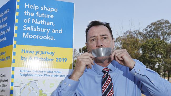 Opposition councillor for Moorooka Steve Griffiths says he has been “gagged” by the LNP administration. He is pictured in Salisbury. Photo: AAP/Regi Varghese