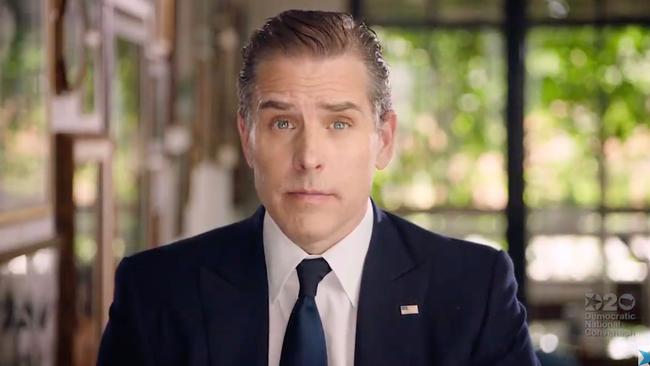 Joe Biden's son Hunter Biden. Picture: Democratic National Convention/ AFP