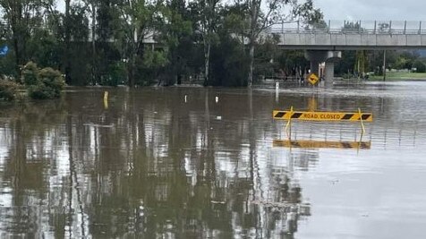 Floodwaters near Scone. Picture: Supplied.