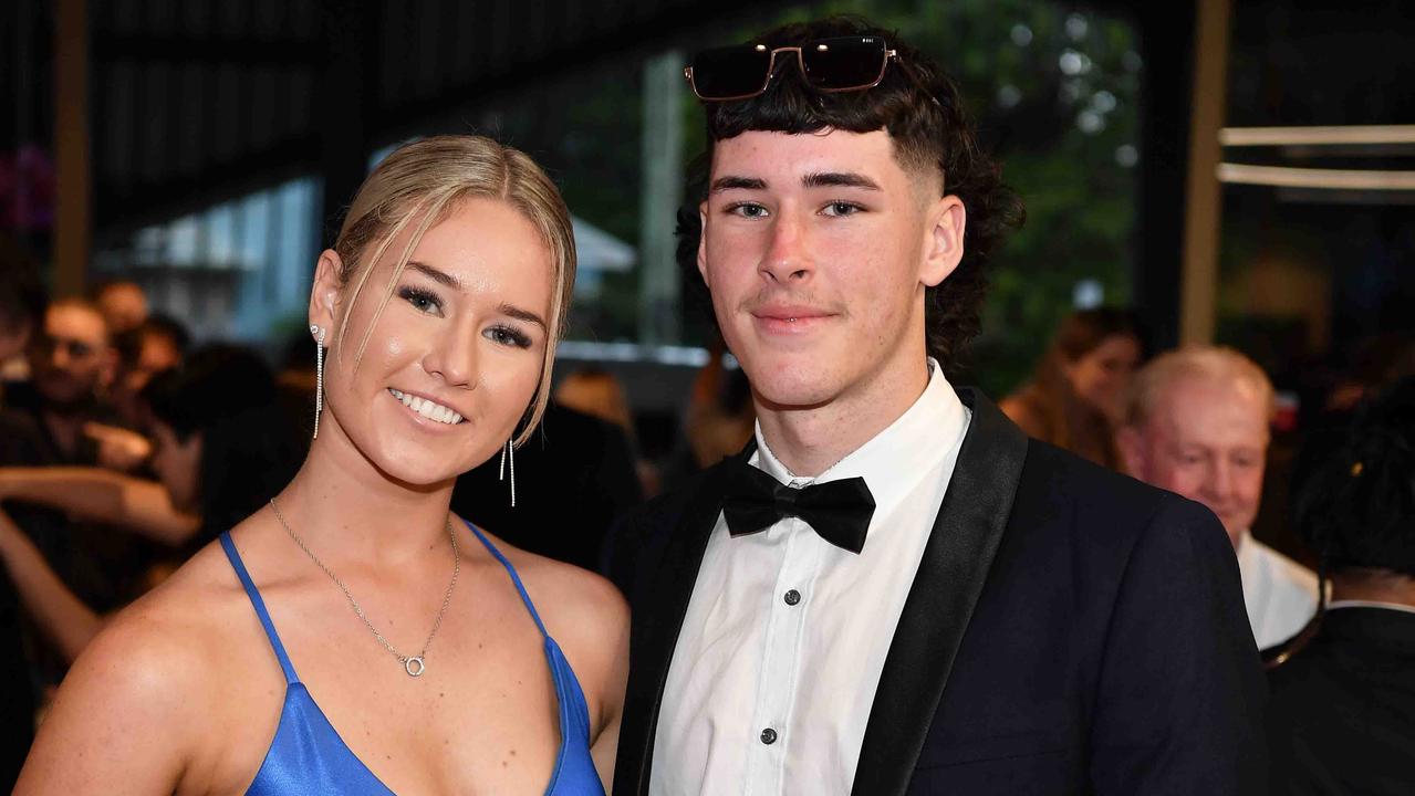 Makayla and Jayden at Caloundra State High School formal. Picture: Patrick Woods.