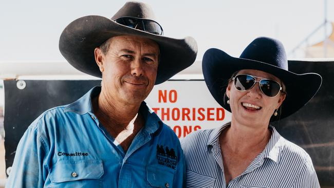 Craig and Sarah Cook from Aileron Station in the NT. Picture: Supplied