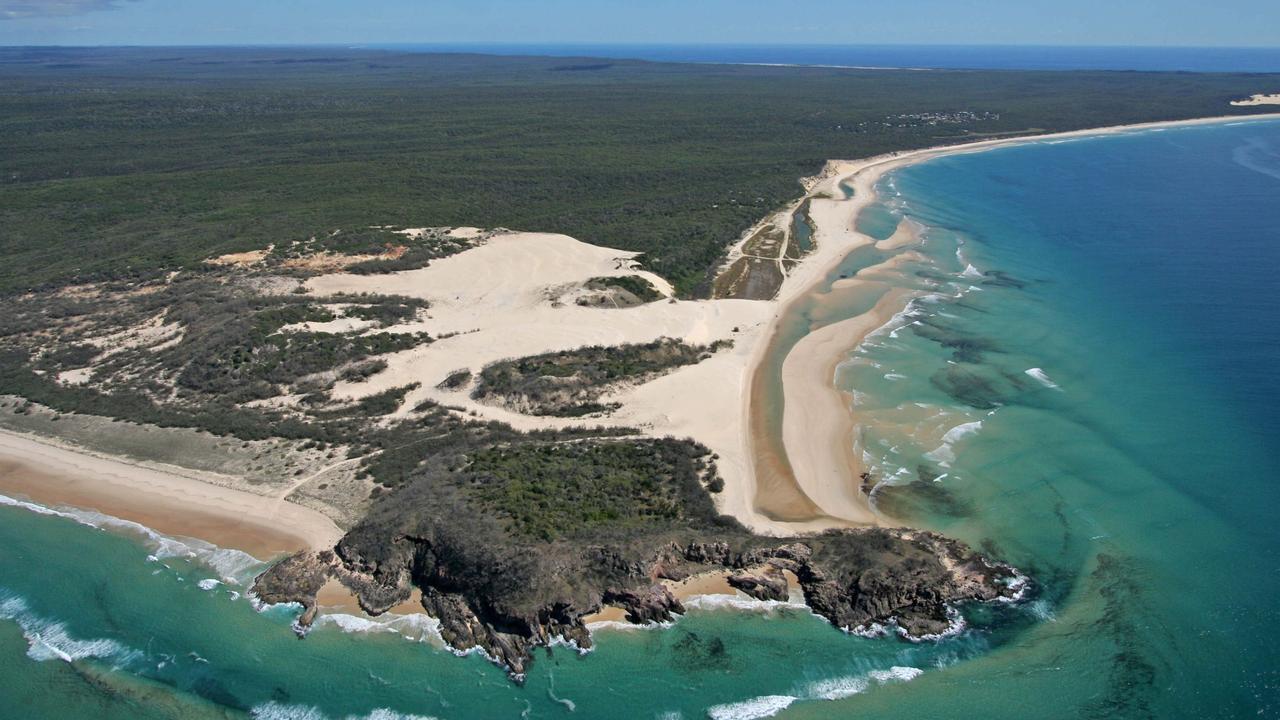 Aerial view of Waddy Point and Orchid Beach, Fraser Island. Photo: Contributed.