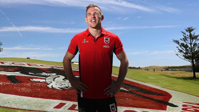 Matt Dufty is ready to star for the Dragons. Picture: Brett Costello