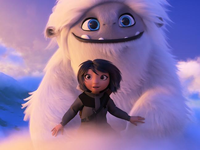 Yi (voiced by Chloe Bennet) and Everest in a scene from Abominable. Picture: Supplied by Universal Pictures