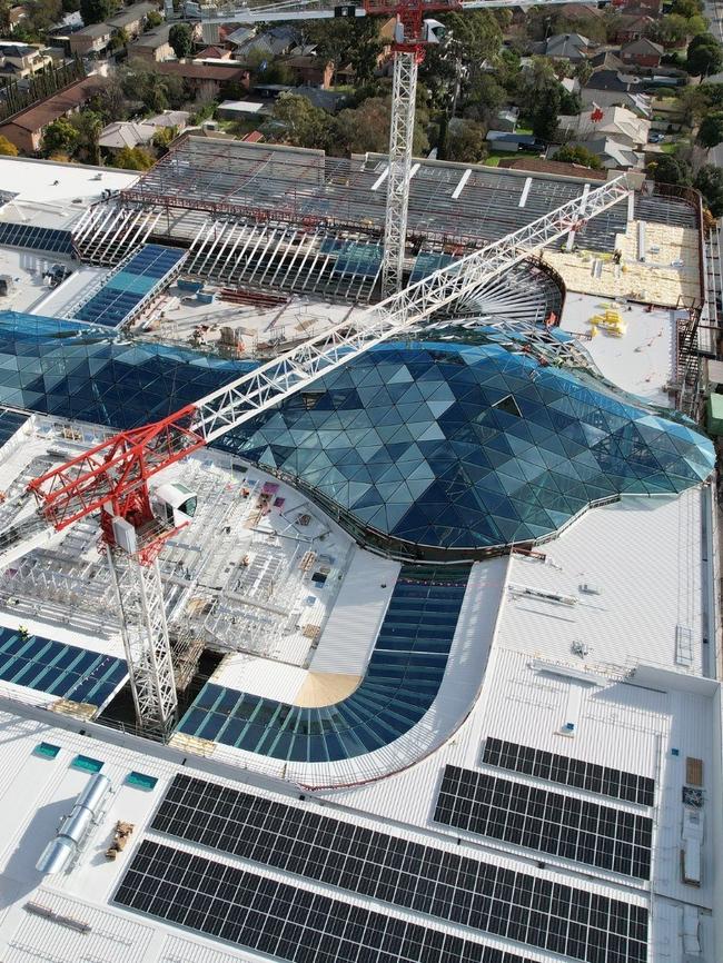 Aerial view of Burnside Village expansion. Picture: Hansen Yuncken