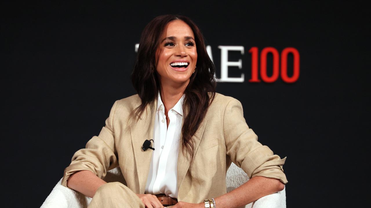 Meghan speaks onstage during the 2025 TIME100 Summit at Jazz at Lincoln Center on April 23, 2025. Picture: Countess/Getty Images for TIME