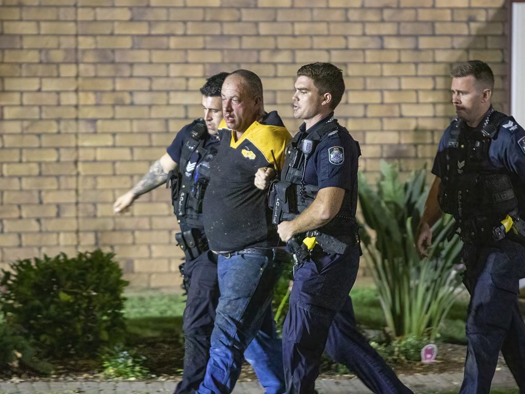 Scene of a siege and house fire in Kirsten Close, Gracemere, on March 19, 2022.