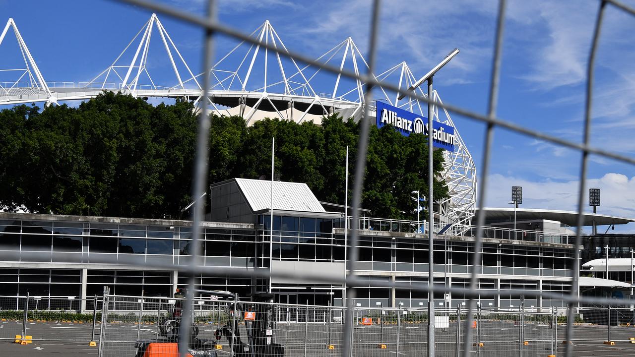 Demolition work on the current stadium has been put on hold. Picture: Joel Carrett/AAP