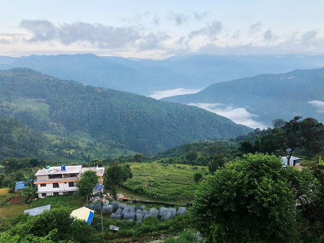 The rural town in Nepal where India Hodgkins gave birth. Picture: Supplied.