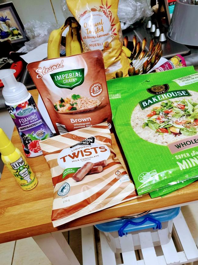 What she buys every fortnight is dictated by the supermarket specials. Picture: Supplied/ Wannell