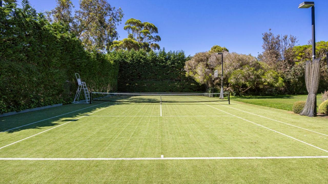 Have a hit day or night on your own floodlit tennis court.