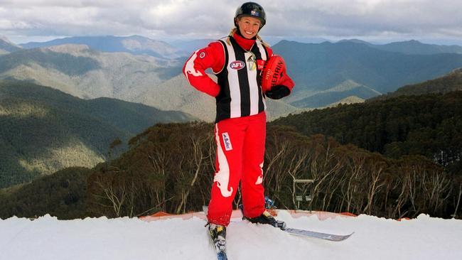 Before she was a Collingwood board member, Aussie Winter Olympic golden girl Alisa Camplin always bled black and white.