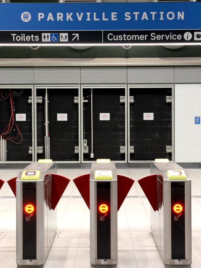 The Parkville Station is one of five new Metro stations. Picture: NewsWire / Andrew Henshaw