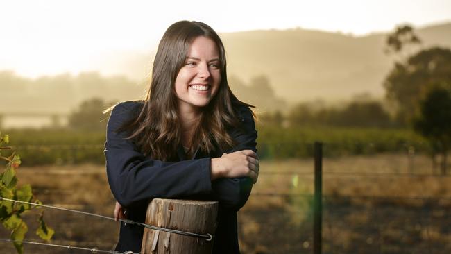 Felicity Jones grew up on an Angus cattle property at Kimberley and is completing her first six-month ANZ placement at Gawler, near Adelaide. Picture: Matthew Turner