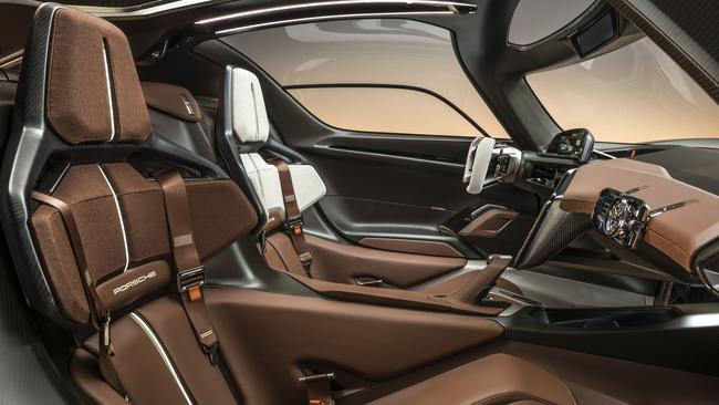 The interior of Porsche Mission X