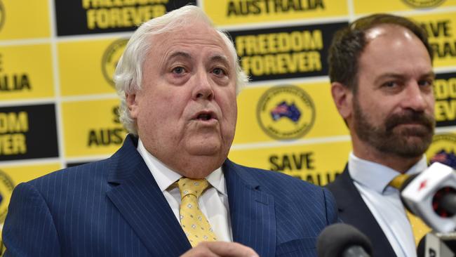 Clive Palmer was Australia’s biggest single political donor through his mining company Mineralogy in 2022-23. Picture: NCA NewsWire / Nicki Connolly