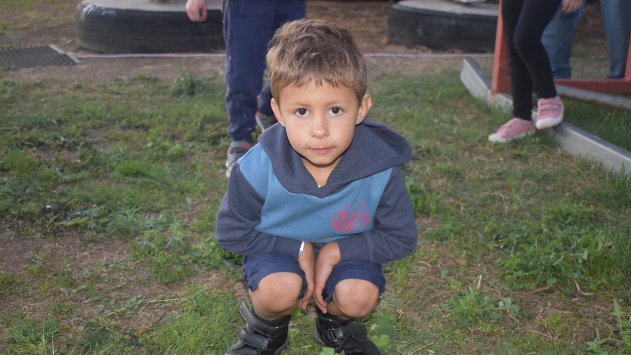 Four-year-old Hunter Ralph at the 2021 Killarney Rodeo. Photo: Madison Mifsud-Ure / Warwick Daily News