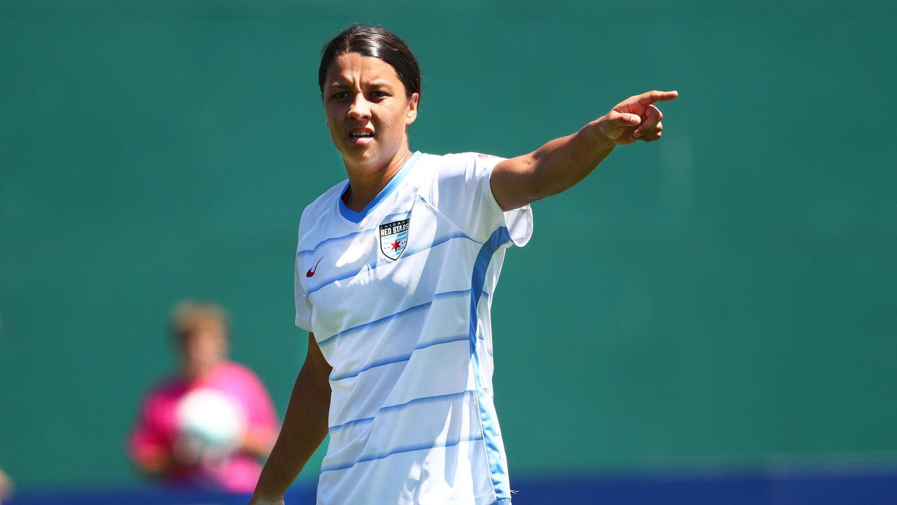 Sam Kerr has been nominated for football’s highest individual honour. Abbie Parr/Getty Images/AFP