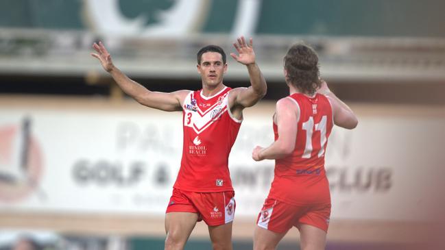 Brodie Carroll playing for Waratah against Palmerston in Round 2 of the 2024-25 NTFL season. Picture: Pema Tamang Pakhrin