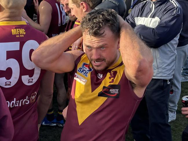 Cory Hargraves soaking in the moments after the final siren.