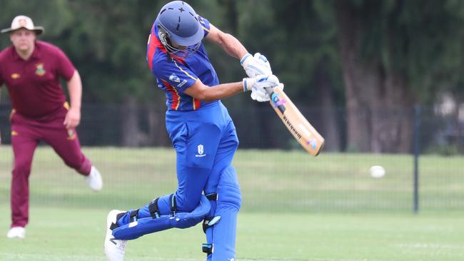 Epping did enough with the bat to edge Burwood in a top-of-the-table first-grade clash. Picture: Angelo Velardo