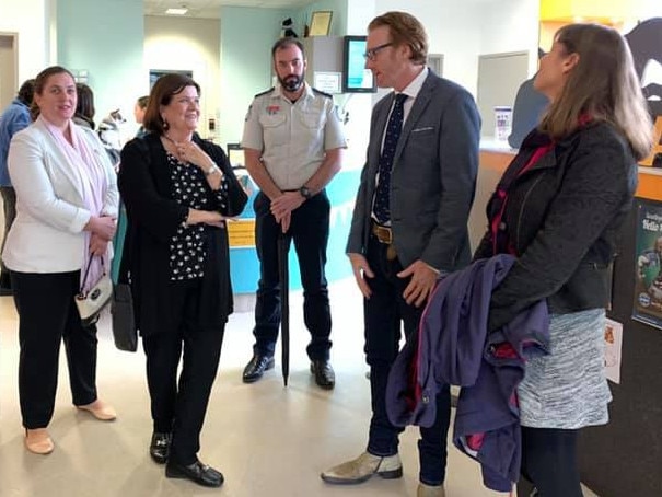 Local Government Minister Shelley Hancock, announcing the $12m upgrade for RSPCA Yagoona, along with RSPCA CEO Steve Coleman and East Hills state Liberal MP Wendy Lindsay (right).