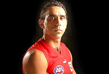 Seething ... Goodes said he blasted the player for 15 minutes. Phil Hillyard