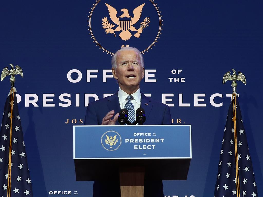 This is what you can expect from Joe Biden’s first day in office. Picture: Joe Raedle/Getty Images/AFP