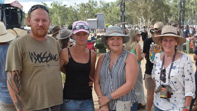 Jason, Helen, Janine and Lesley CMC Rocks Sunday March 17. Picture: Aaron Goodwin