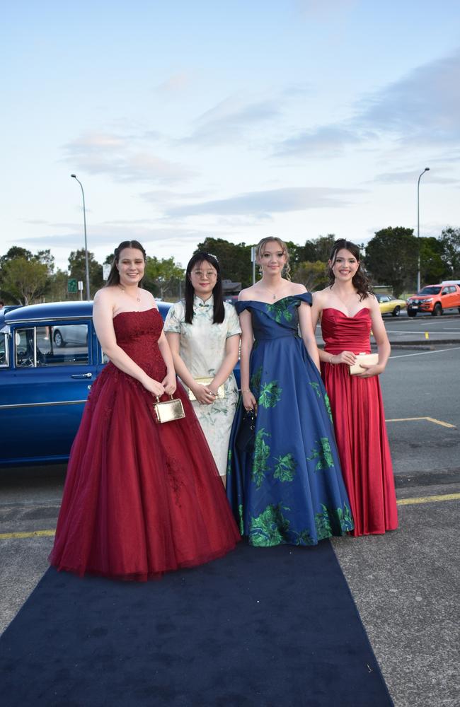 Students at the 2024 Chancellor State College formal.