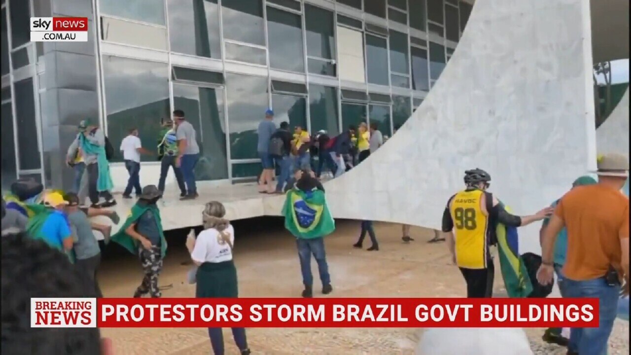 Protesters storm Brazil's government buildings