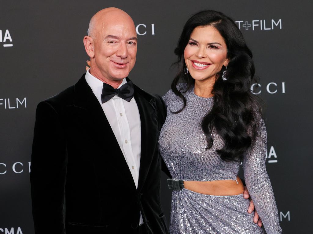 Amazon billionaire Jeff Bezos owns the Blue Origin rocket company and has enlisted the help of his fiancee Lauren Sanchez to orchestrate the mission. Picture: Kevin Winter/Getty Images