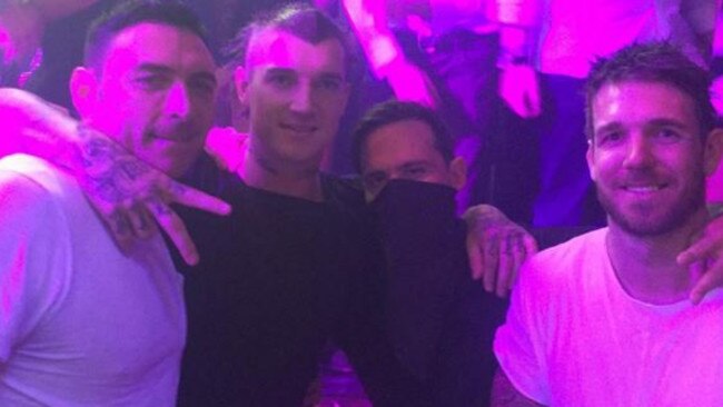 Dustin Martin and Dane Swan in Las Vegas. Picture: Instagram