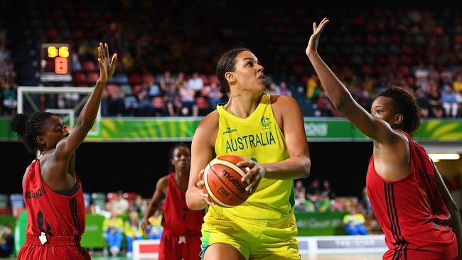 Liz Cambage has been Australia’s best so far this tournament.