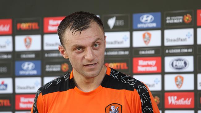 Brisbane Roar player Avraam Papadopoulos at Ballymore. Pics Tara Croser.