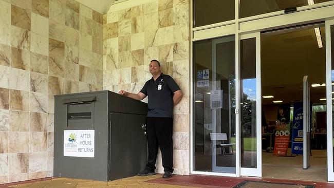 Cairns Regional Council has hired security staff to watch over the Smithfield Library after the terrorising of staff by school kids. Picture: Supplied