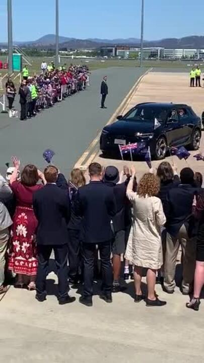 King Charles Arrives in Canberra