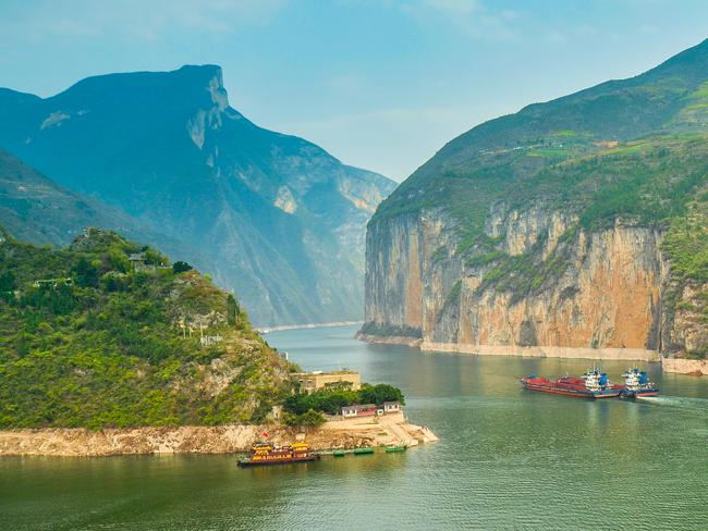 One of the biggest draws of these cruises is the Three Gorges. Spanning over 200km in length, the gorges are recognised as one of China’s top 10 scenic spots. This is the Qutang gorge. Photo: istock