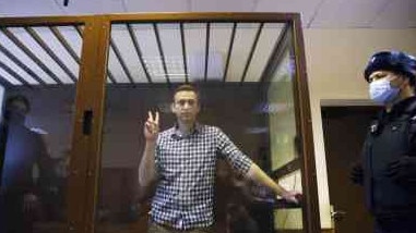 Alexei Navalny in 2021: there was international outrage over the opposition leader’s death in prison last week. Picture: Reuters/The Times