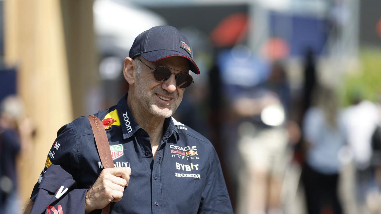 Adrian Newey will walk out on the Red Bull. Photo by ERWIN SCHERIAU / AFP