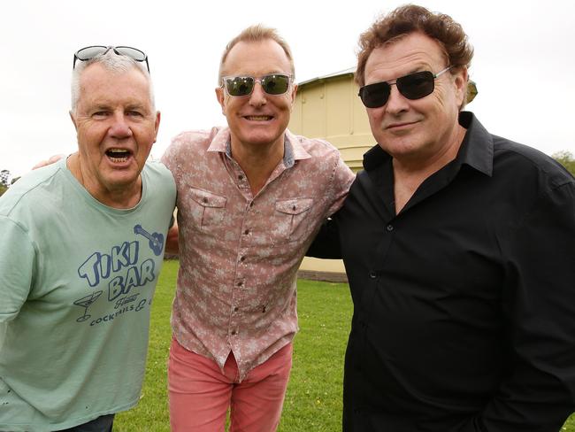 Survivors: Daryl Braithwaite, James Reyne and Ross Wilson will play at Melbourne’s A Weekend in the Gardens. Picture: Norm Oorloff