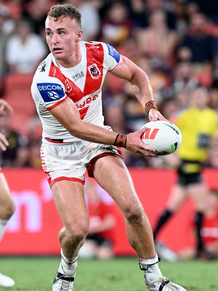 Jacob Liddle in action for the Dragons. Picture: Getty Images