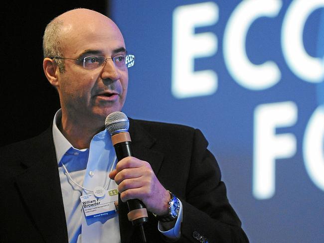 Foreign investor ... Bill Browder, Hermitage Capital Management CEO, was once a Vladimir Putin supporter. Picture: World Economic Forum/Michael Wuertenberg